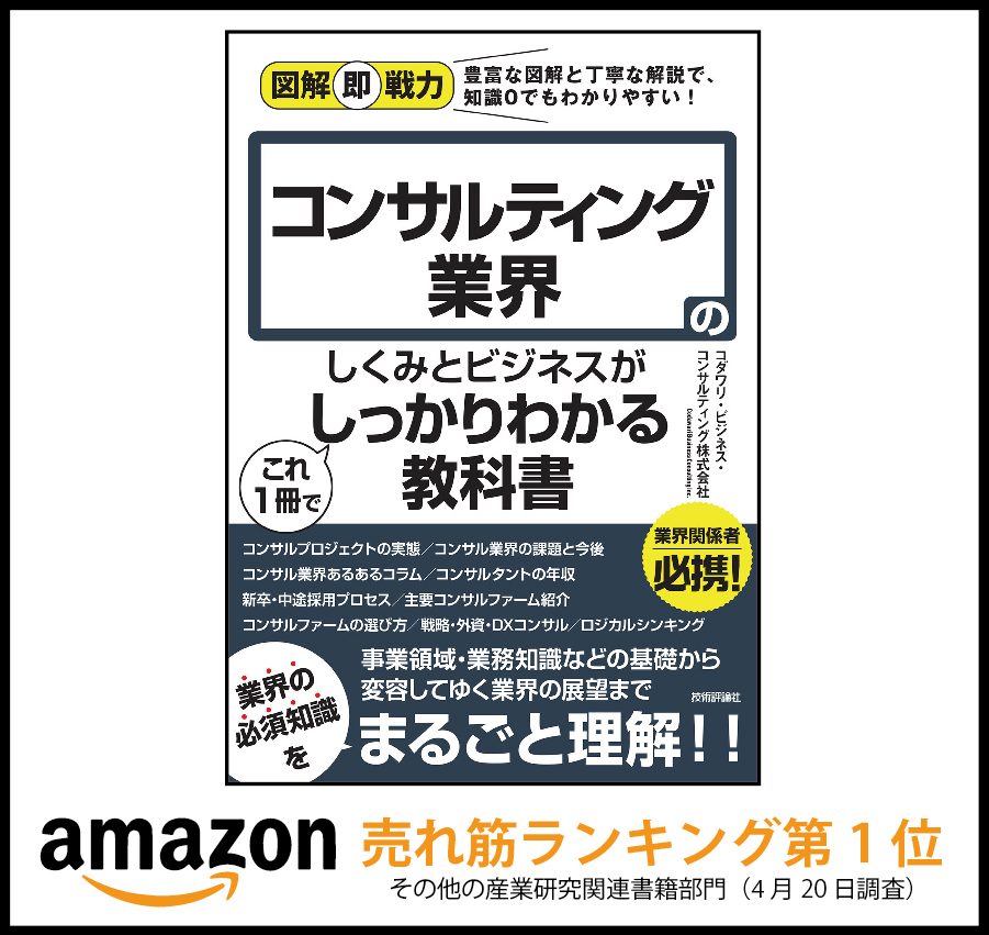 図解即戦力 コンサルティング業界のしくみとビジネスがこれ1冊でしっかりわかる教科書