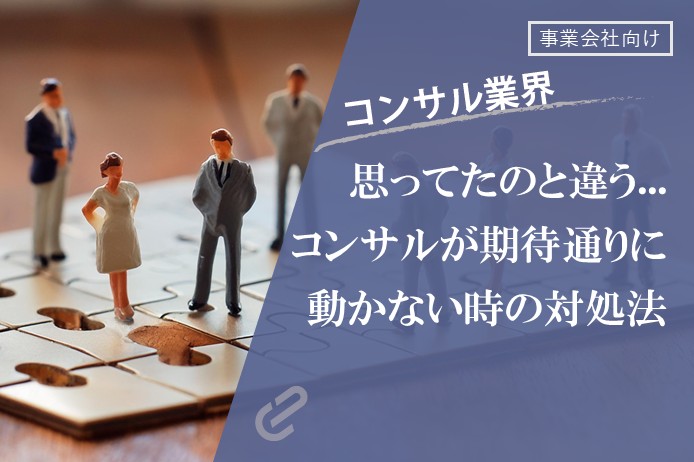 使えないコンサルに悩んだら？～期待外れを“成果”に変える対応法～